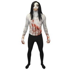 Jeff the Killer Partysuit Costume Adult XL 5'10" to 6'3" Unisex
